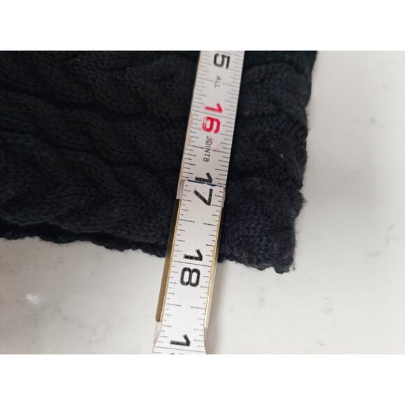 Coldwater Creek Leather Embroidered Blazer Size Medium Black Suede boho button - Picture 9 of 11